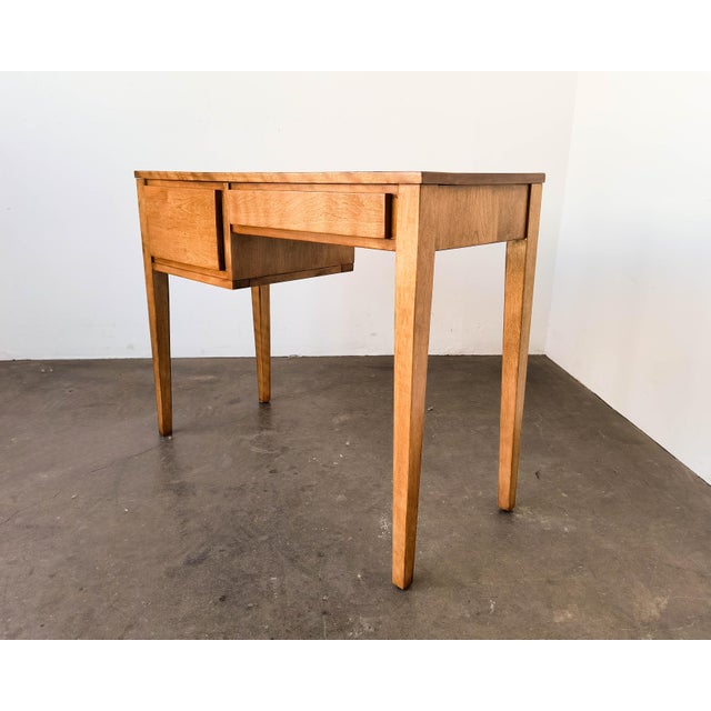 Conant Ball 1950s Russel Wright for Conant Ball Maple Writing Desk For Sale - Image 4 of 10