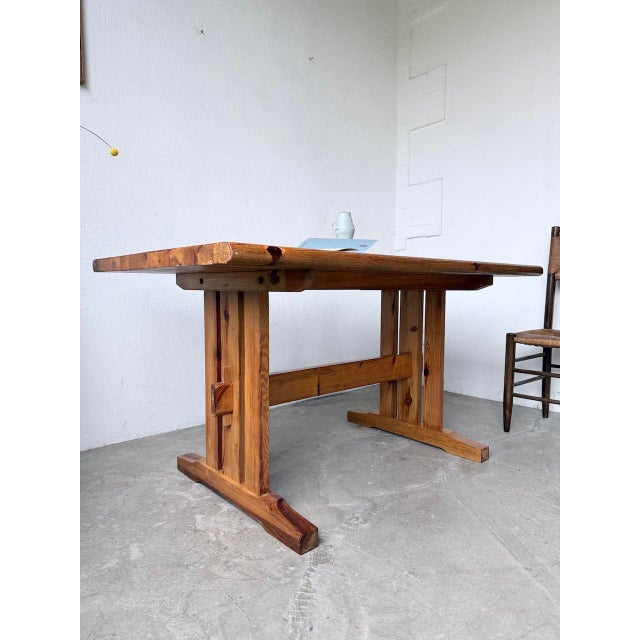 Vintage Dining Table in Pine, 1960s For Sale - Image 12 of 18
