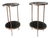 Petite Tiered Side Tables by Global Views Furniture, Set of 2 For Sale
