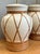 Off-white Vintage Ceramic and Rattan Table Lamps - Pair For Sale - Image 8 of 14