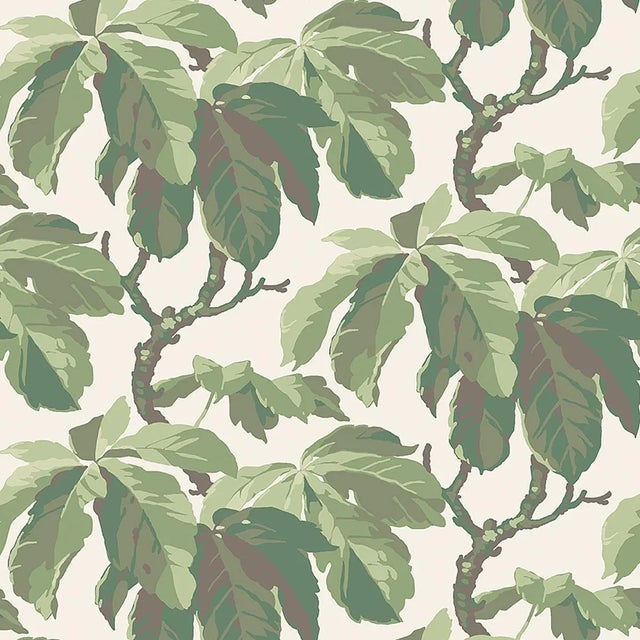 Boråstapeter Kastanj Wallpaper In Leaf For Sale