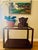 Mid 20th Century 'Joaquim Tenreiro Style' Mid-Century Modern Brazilian Rosewood and Glass Rolling Bar Cart, Side Table For Sale - Image 5 of 12