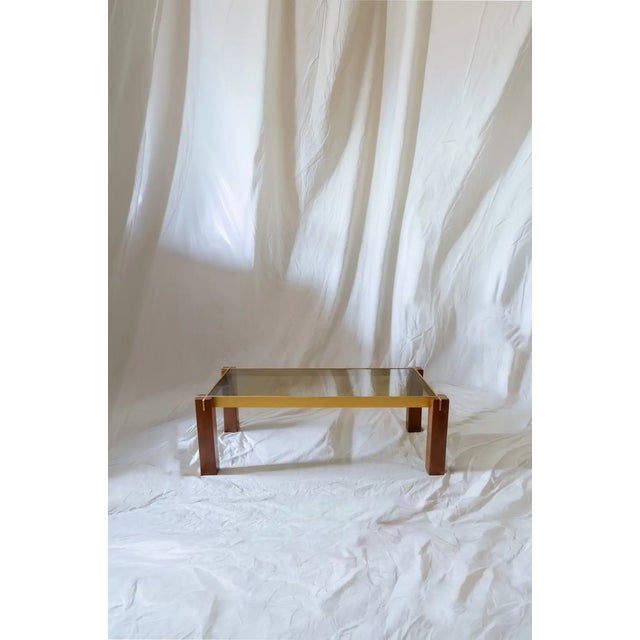 “Faraone” coffee table attributed to Renato Polidori for Skipper, dating from the 1970s. The geometric structure is...