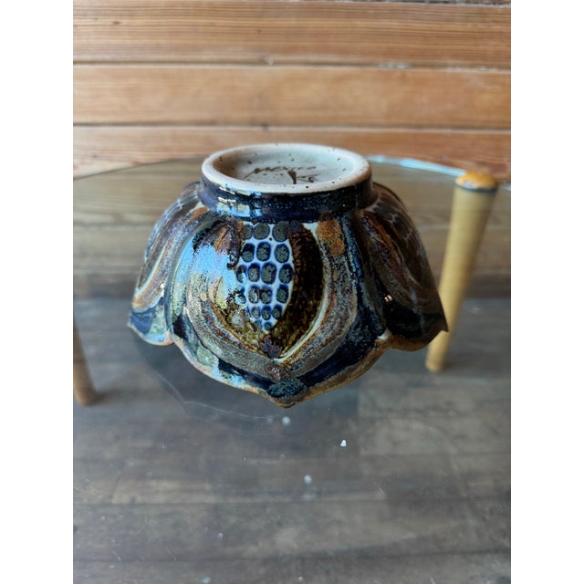 Vintage Ken Edwards Lotus Bowl - Made in Mexico For Sale - Image 6 of 7