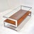 Vintage Coffee Table in Chrome-Plated Steel with Teak Veneer and Glass Top from Belgo Chrome, 1960s For Sale - Image 10 of 11