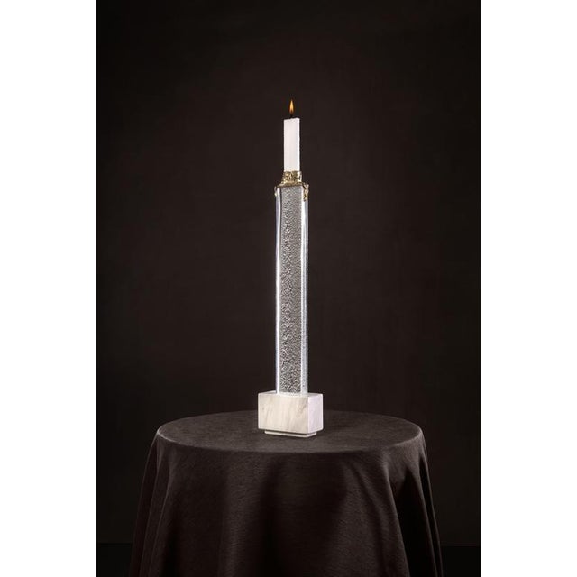 Faceted Skyline Black Candleholder by Aina Kari For Sale - Image 11 of 14