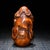 Brown Chinese Boxwood Carved Zhong Kui Wood Figurine For Sale - Image 8 of 9