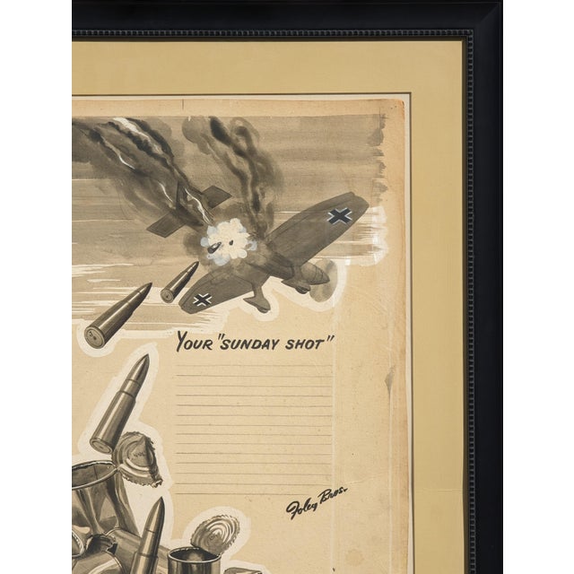 Robert Joy "You're Sunday Shot" Early Modern Original Ad Layout for Foley's with Airplane, Early 20th Century For Sale - Image 4 of 9