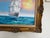 Original Marine Oil Painting Tall Ship on Open Sea Nautical Seascape Gold Frame For Sale - Image 10 of 11