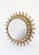 Mid-Century Modern Sun Mirror in Gold Metal Frame with Leaves, 1950s For Sale - Image 3 of 4
