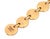 Late 20th Century Kabana Spiny Oyster MOP Diamond 14k Yellow Gold Round Button Link Bracelet For Sale - Image 5 of 5