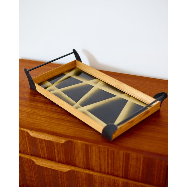 1970s Vintage Serving Tray in Glass, 1970s For Sale - Image 5 of 5