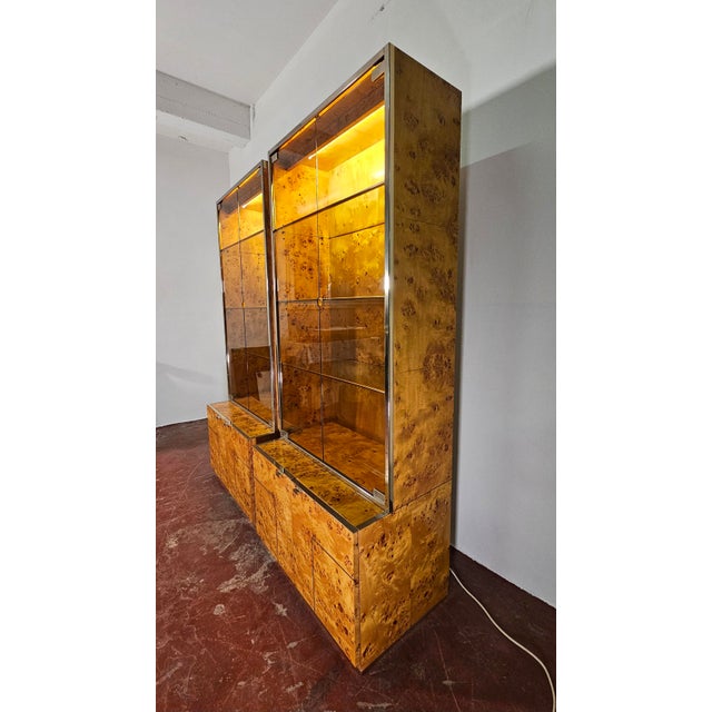 Italian Briar Showcases attributed to Gianluigi Gorgoni for the Turri Brothers, Set of 2 For Sale - Image 4 of 18