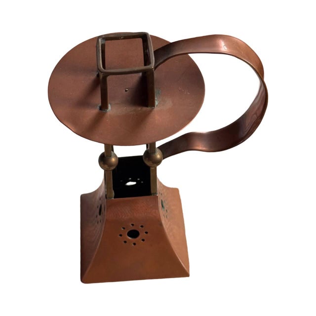 This exquisite Jugendstil candle holder, attributed to the workshop of Carl Deffner in Esslingen, is a masterful...