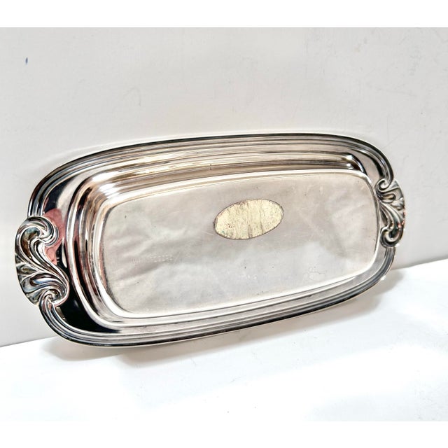 Vintage Silverplate Covered Butter Dish With Glass Insert For Sale - Image 10 of 11