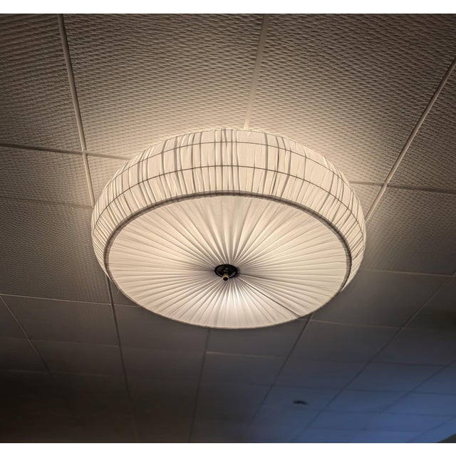 1950s Large Finnish Model 75-204 Flush Mount attributed to Lisa Johansson-Pape for Orno / Stockmann, 1950s For Sale - Image 5 of 14