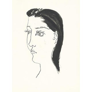 1985 Picasso Heliogravure 20 Woman in Half Profile Reproduction For Sale