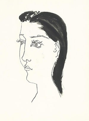 1985 Picasso Heliogravure 20 Woman in Half Profile Reproduction