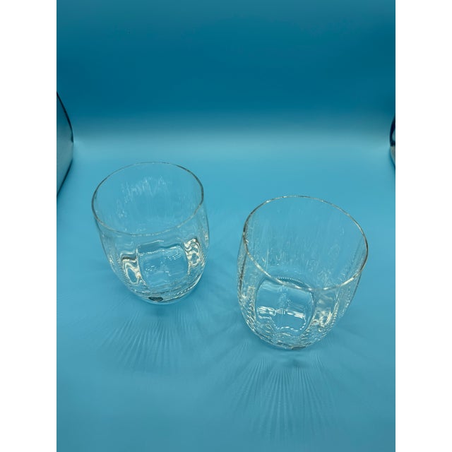 Late 20th Century Late 20th Century Orrefors Optica Symphony Double Old Fashioned Tumblers - a Pair For Sale - Image 5 of 10