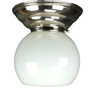 Chrome-Plated Brass Ceiling Lamp For Sale