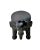 Late 20th Century Solid Hand-Carved Wood Elephant Stool, Plant Stand / Side Table For Sale - Image 4 of 10