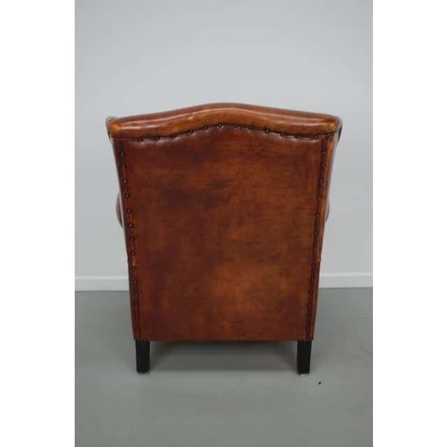 Vintage Dutch Club Chair in Cognac Leather, 1970s For Sale - Image 4 of 18
