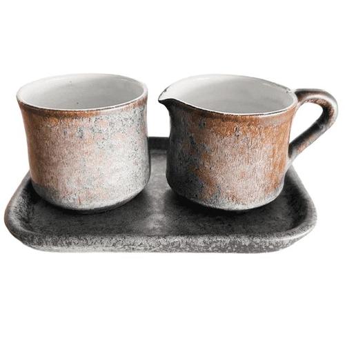 Vintage Ruska Cream Milk Jug, Sugar Bowl and Tray, 1960s, Set of 3 For Sale - Image 9 of 9