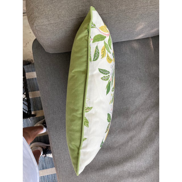 English Schumacher Citrus Garden Pillows For Sale - Image 3 of 3