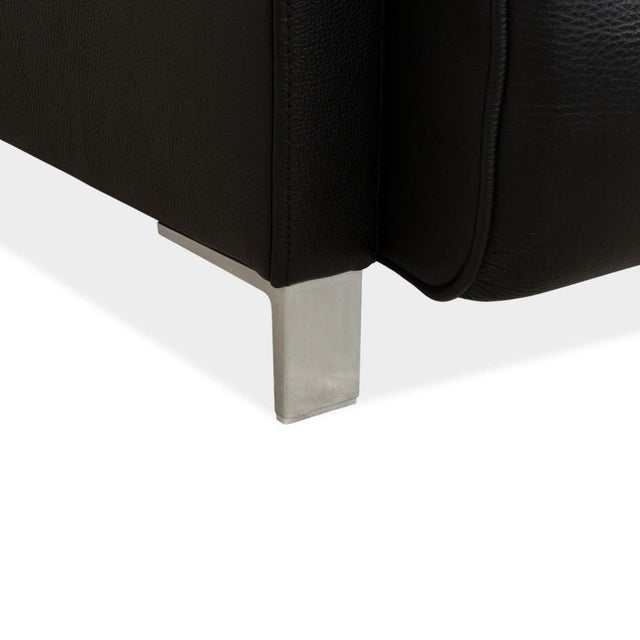 Model 6300 Armchair in Black Leather from Rolf Benz For Sale - Image 5 of 13