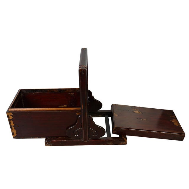 19th Century Chinese Hand Carved Meal Delivery and Lunch Box For Sale - Image 4 of 7