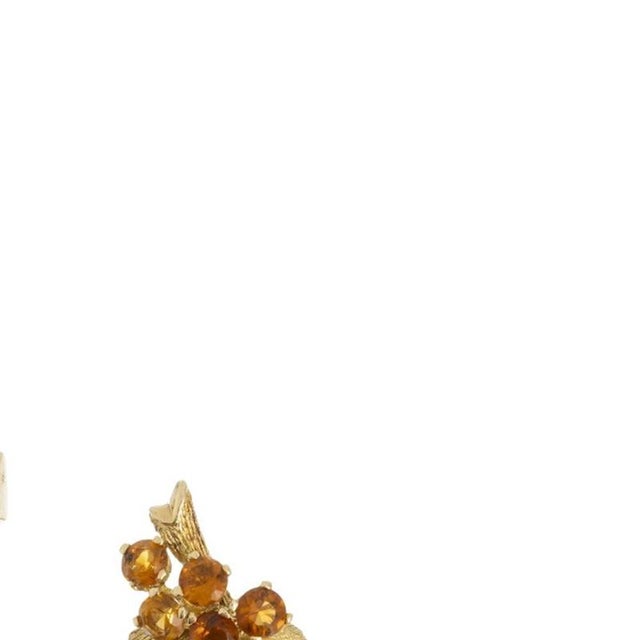 Earrings in 18K Gold and Citrine, Set of 2 For Sale - Image 4 of 6