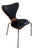 Mid Century Modern Chair, Leather Chrome and Walnut, in the Style of Cherner For Sale