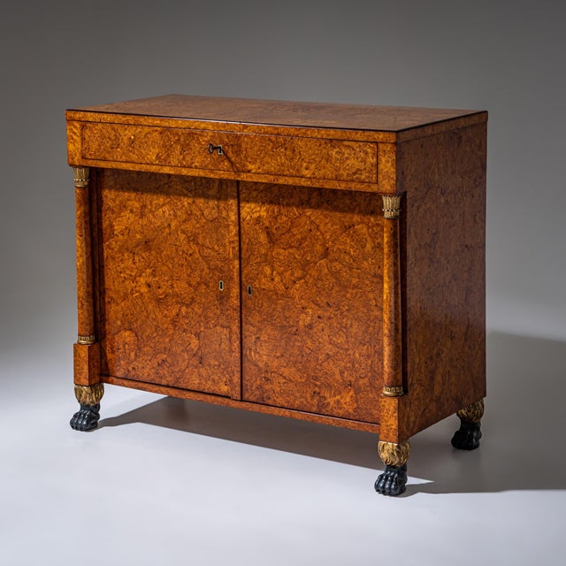 Pair of Charles X Sideboards, Bird's-Eye Maple, France, Circa 1830 For Sale - Image 4 of 14