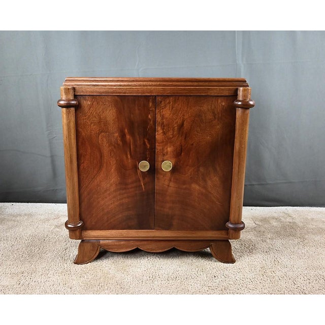 Wood Small Art Deco Mahogany Living Room Cabinet, 1930 For Sale - Image 7 of 13