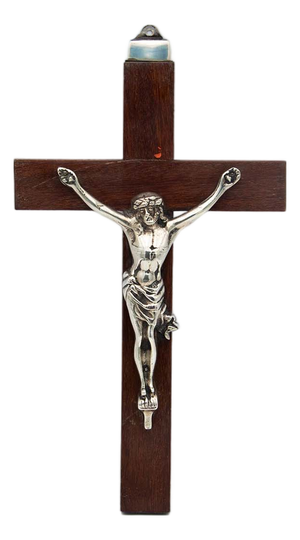 Silver Crucifix with Jesus Christ