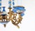 19th Century French Louis XV Style Sevres Porcelain Chandelier With Gilt Bronze For Sale - Image 9 of 12