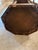 Wood Vintage Romweber Viking Oak Zodiac Leather Top Octagon Table For Sale - Image 7 of 8