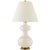 Transitional Christopher Spitzmiller by Visual Comfort Signature Chambers Medium Table Lamp in Ivory with Natural Percale Shade For Sale - Image 3 of 3