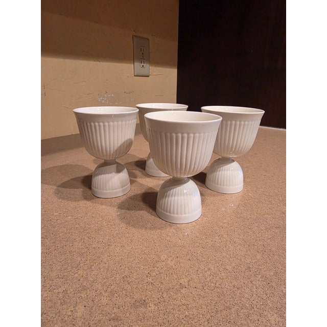 1940s Four Wedgwood Creamware Egg Cups For Sale In San Antonio - Image 6 of 6