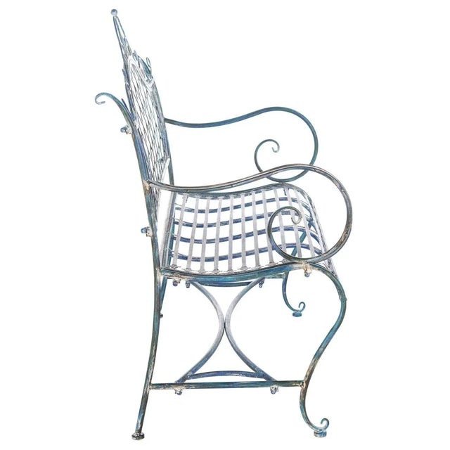 Abner Bench - Mossy Blue For Sale - Image 10 of 10