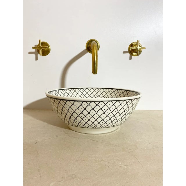 Ceramic Early 21st Century Contemporary Ceramic Sink Basin For Sale - Image 7 of 10