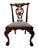 Chippendale Set of 3 Mid 20th Century English Chippendale Style Mahogany Dining Chairs For Sale - Image 3 of 5