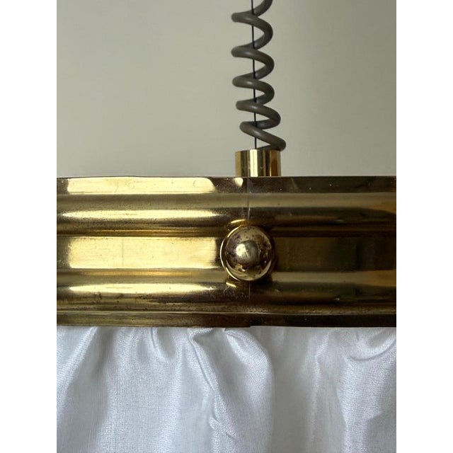 Metal Austrian Brass Pendant attributed to Kalmar, Loos Manner, 1980s For Sale - Image 7 of 18