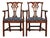 Baker Furniture Style Georgian Carved Mahogany Armchairs, Pair For Sale