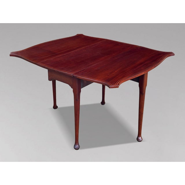 Antique George III Mahogany Drop-Leaf Table, 1790 For Sale - Image 3 of 8