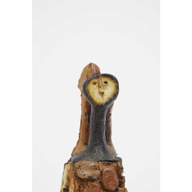 Elevate your home decor with this exquisite 20th Century Signed Ceramic Figure Sculpture from circa20c. Very beautifully...
