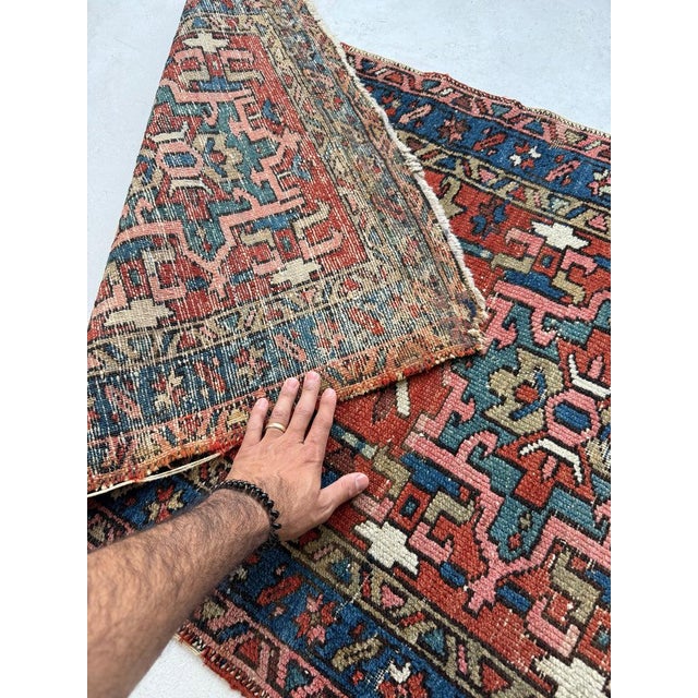 Antique Karaja Happy Colors Rug 2.9 x 4.3 For Sale - Image 4 of 8