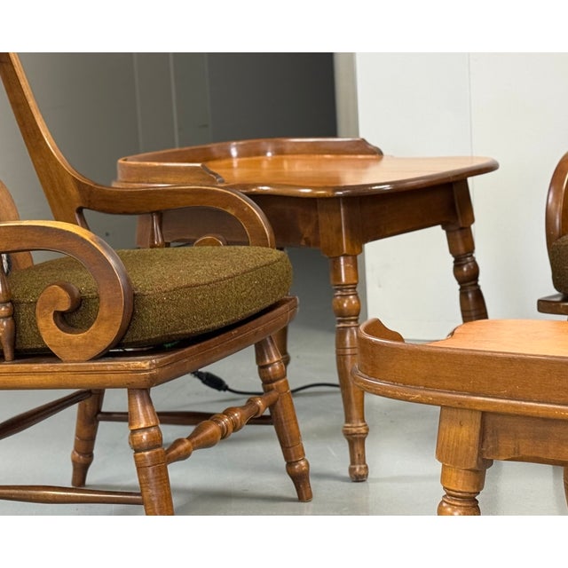 1950s Haywood–wakefield Saddle Table For Sale - Image 4 of 5