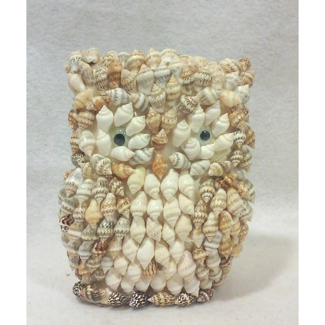Shell Vintage Mid-Century Shell Owl Figure For Sale - Image 7 of 7