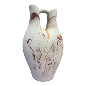 Vintage Handmade Double Spout Nemadji Vase